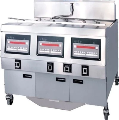 3 potter 6 kurver elektrisk kyllingbroaster